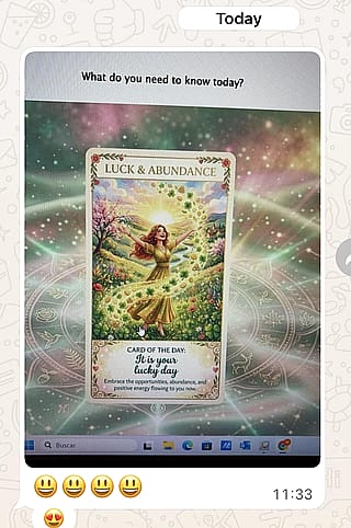 Card of the day feedback from a friend'