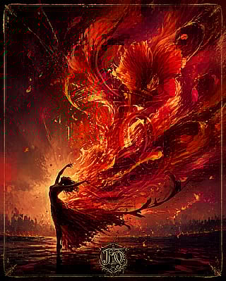 Dance of Fire and Petals'