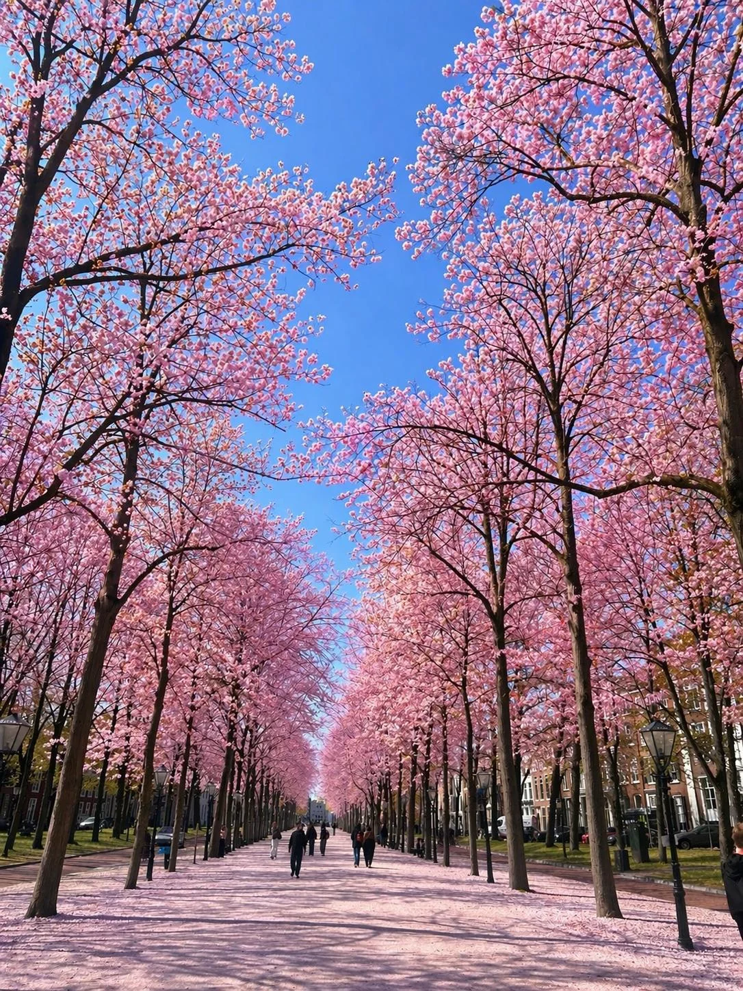 Blossom trees in The Hague (trees edited) picture 1 of 1