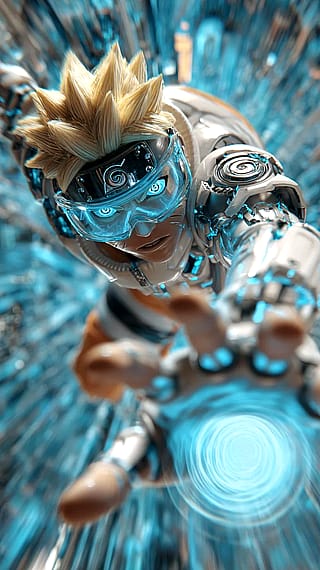 Cyber Kinetic Naruto Wallpaper Prompt | Nano Banana | ImagineArt'