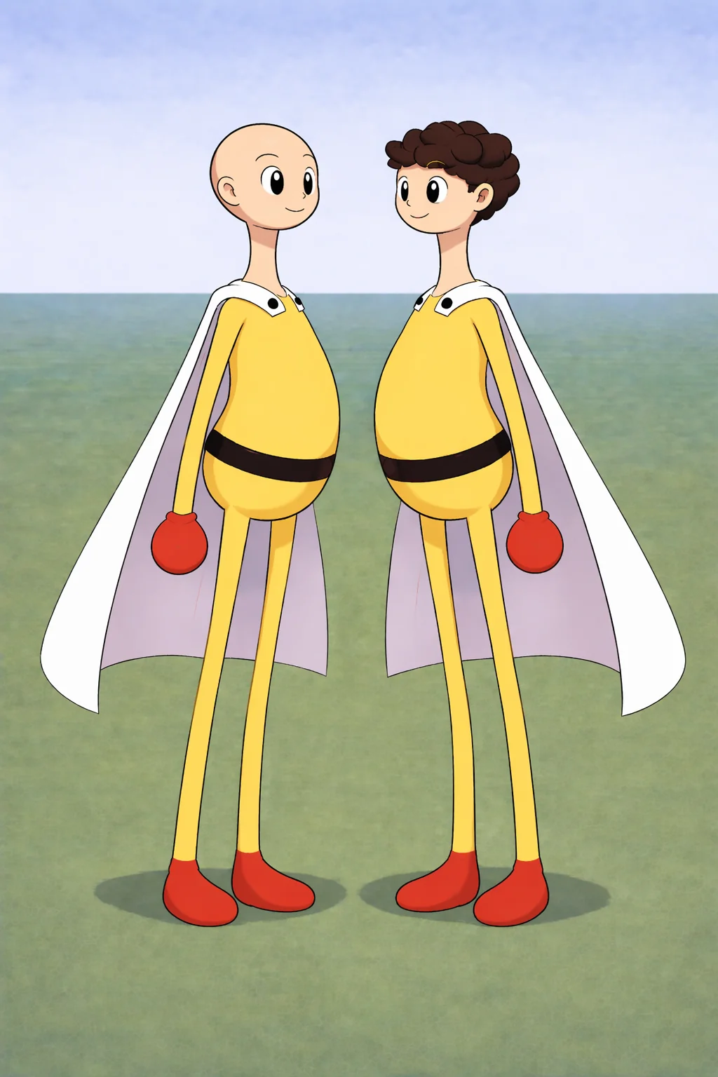 My previously W.I.P AI art of "Hero" character is now finished! Here's some progress to the end and the character sheet if you wanna create it. picture 1 of 5