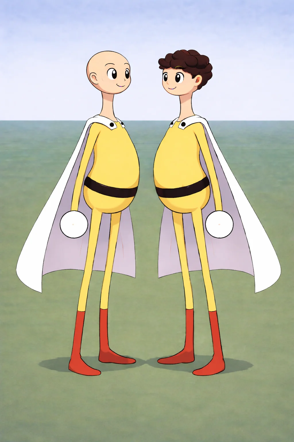 My previously W.I.P AI art of "Hero" character is now finished! Here's some progress to the end and the character sheet if you wanna create it. picture 2 of 5