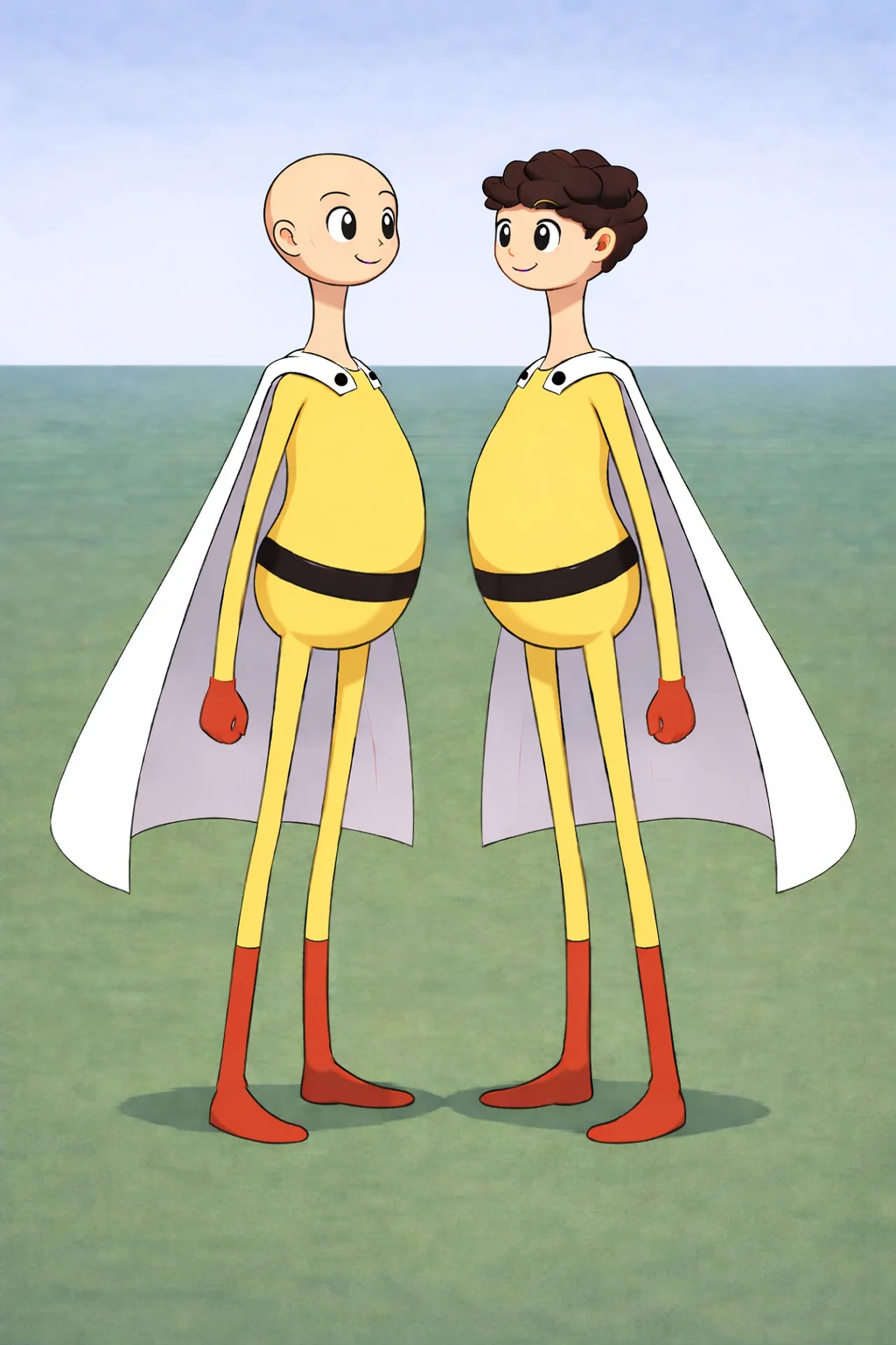 My previously W.I.P AI art of "Hero" character is now finished! Here's some progress to the end and the character sheet if you wanna create it. picture 3 of 5