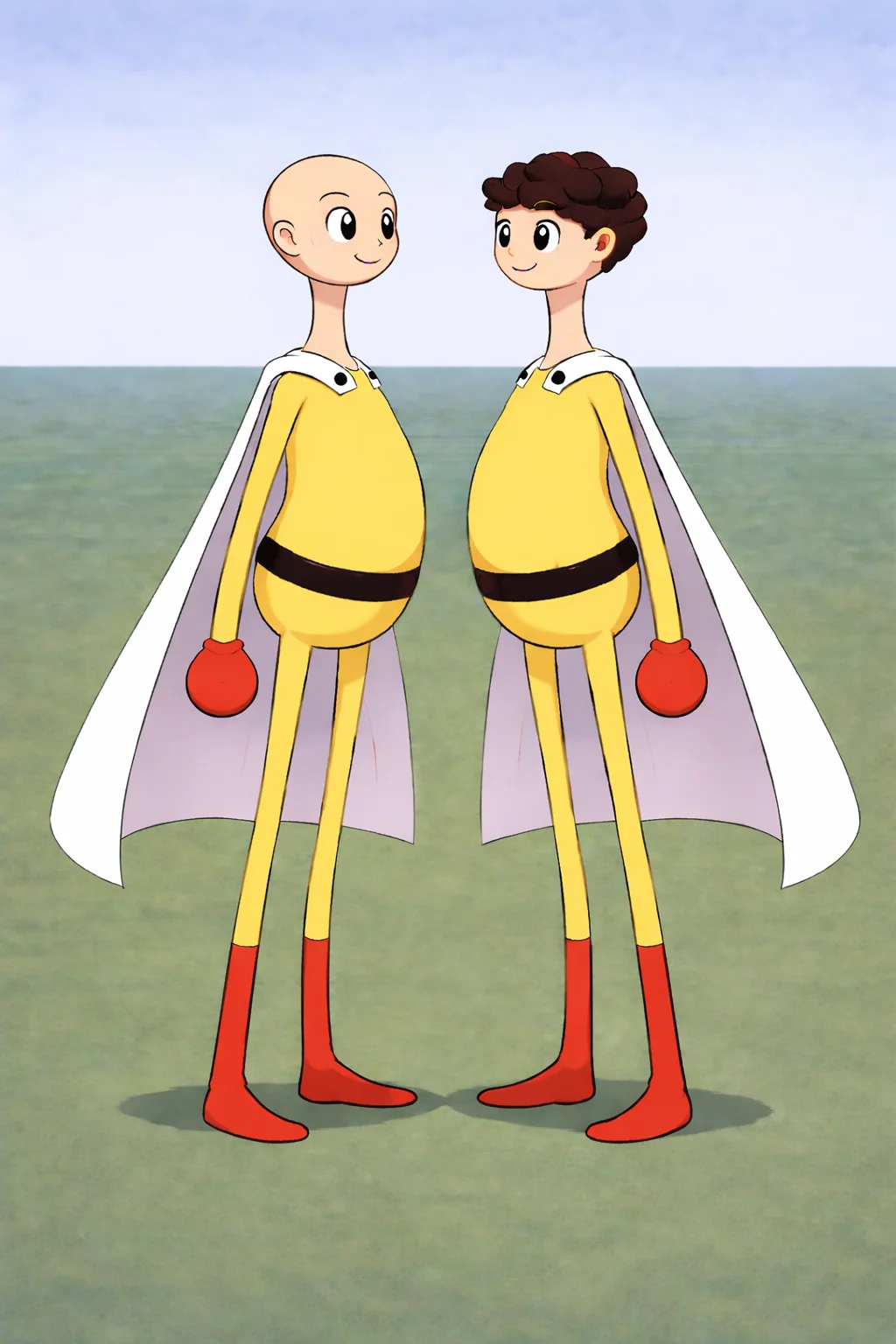 My previously W.I.P AI art of "Hero" character is now finished! Here's some progress to the end and the character sheet if you wanna create it. picture 5 of 5