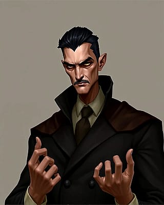 The Green Hornet Villain known as The Claw. As described by Artificial Intelligence/AI art.'