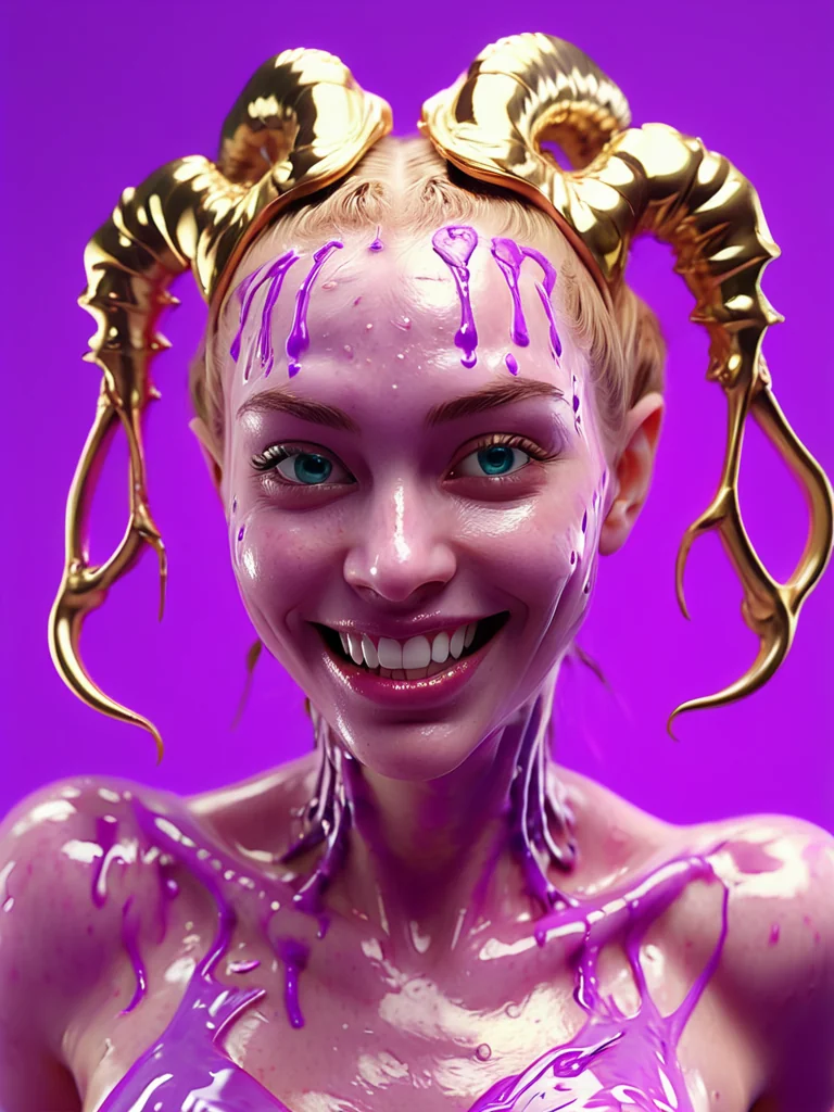Joy painted in purple picture 1 of 1