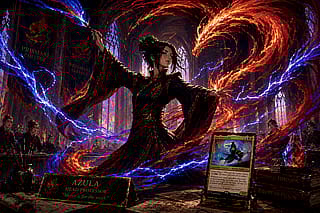 Generated a mtg Azula for a playmat'