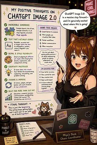 Miyu’s thoughts on ChatGPT Image 2.0...'