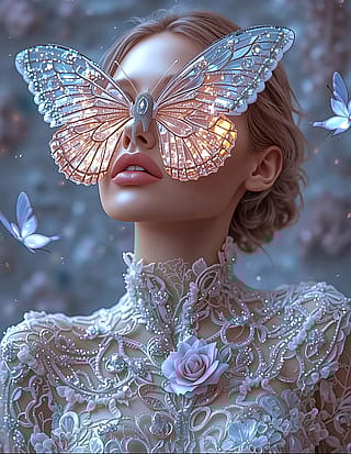 Iridescent Butterfly — High Fashion Aesthetic (Custom LoRAs)'