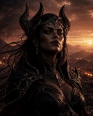 Demon queen of the apocalyptic dawn'