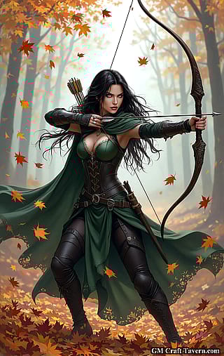 Arrows Fly Through Autumn Leaves'