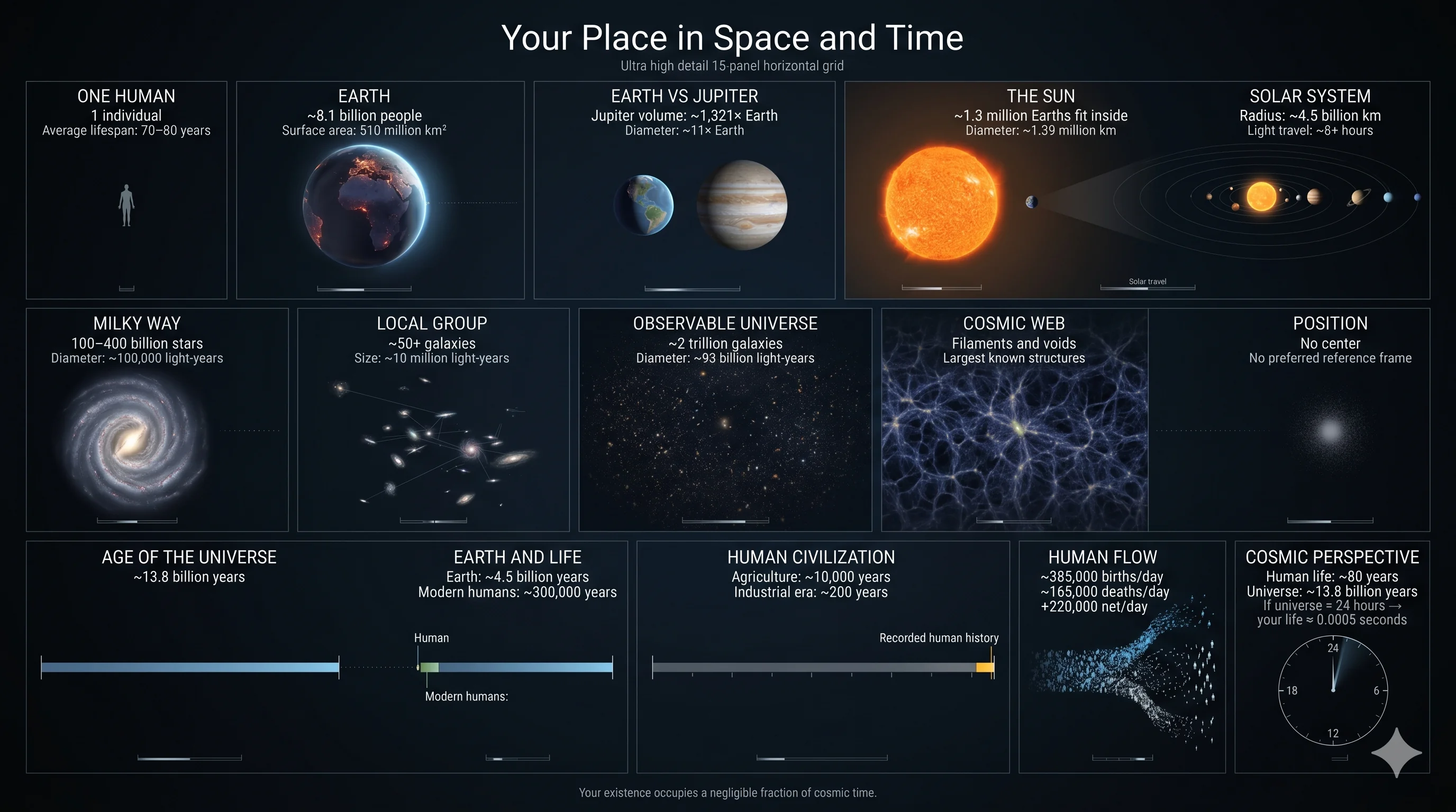 "Your Place in Space and Time - Infographic" picture 1 of 1