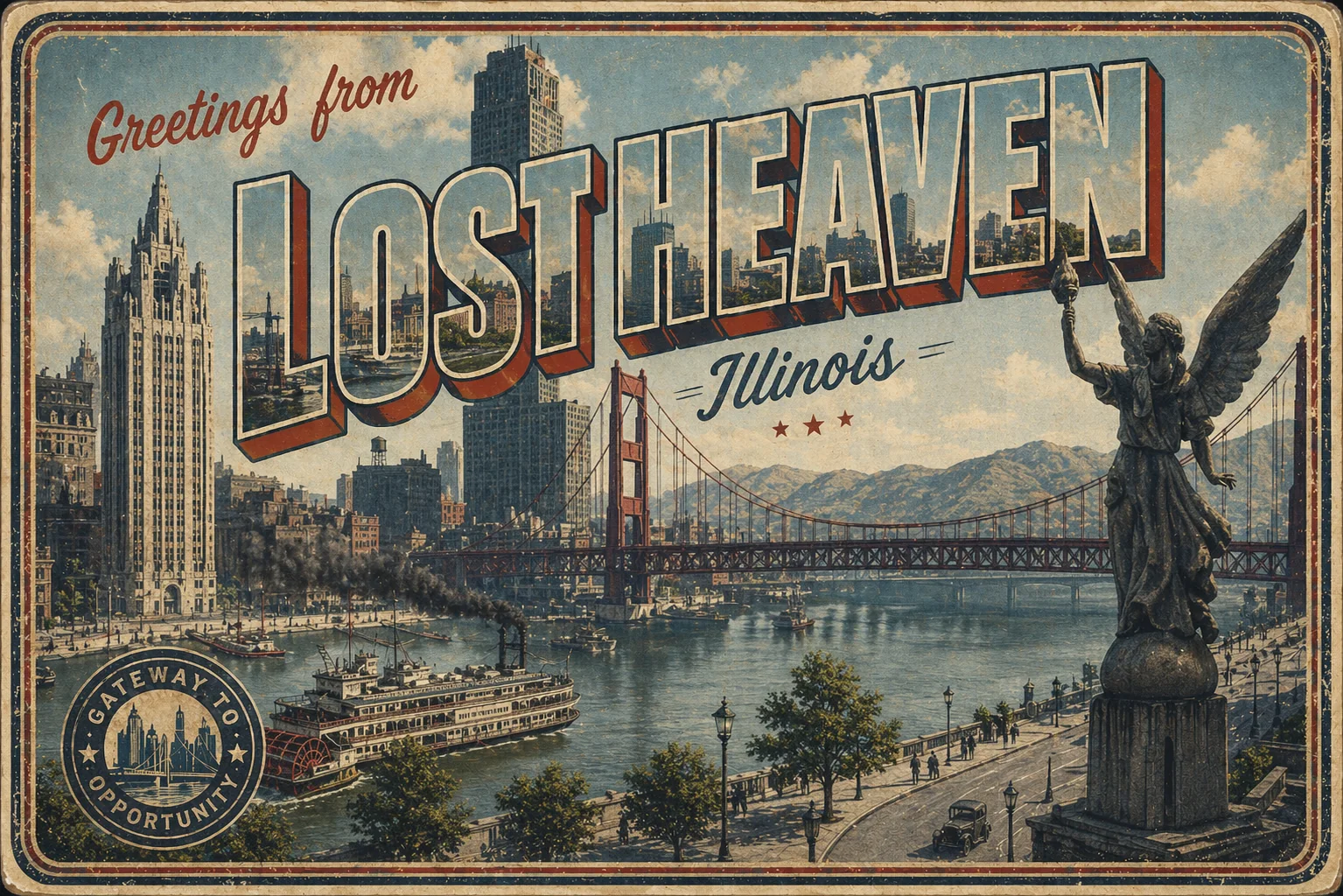 Postcards of Fictional Cities (parody/fanart) picture 1 of 4