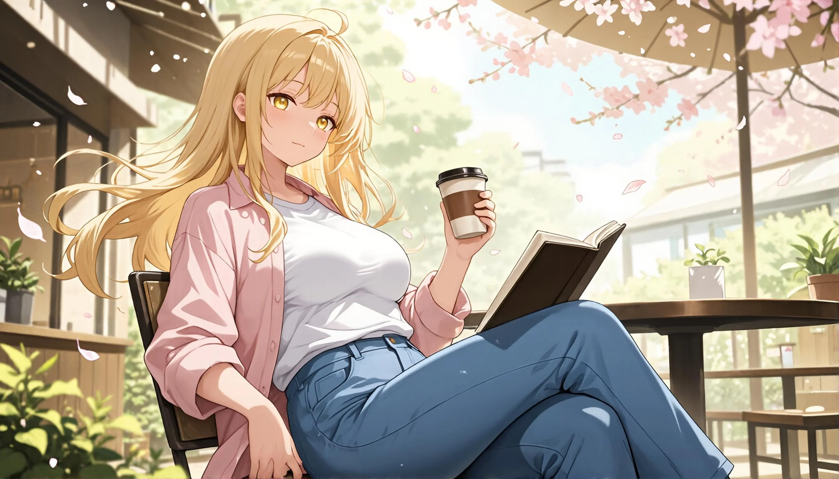 Mia said relax, lean back… and enjoy your coffee ☕✨ picture 1 of 1