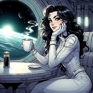 Satellite Diner - Comic Style'