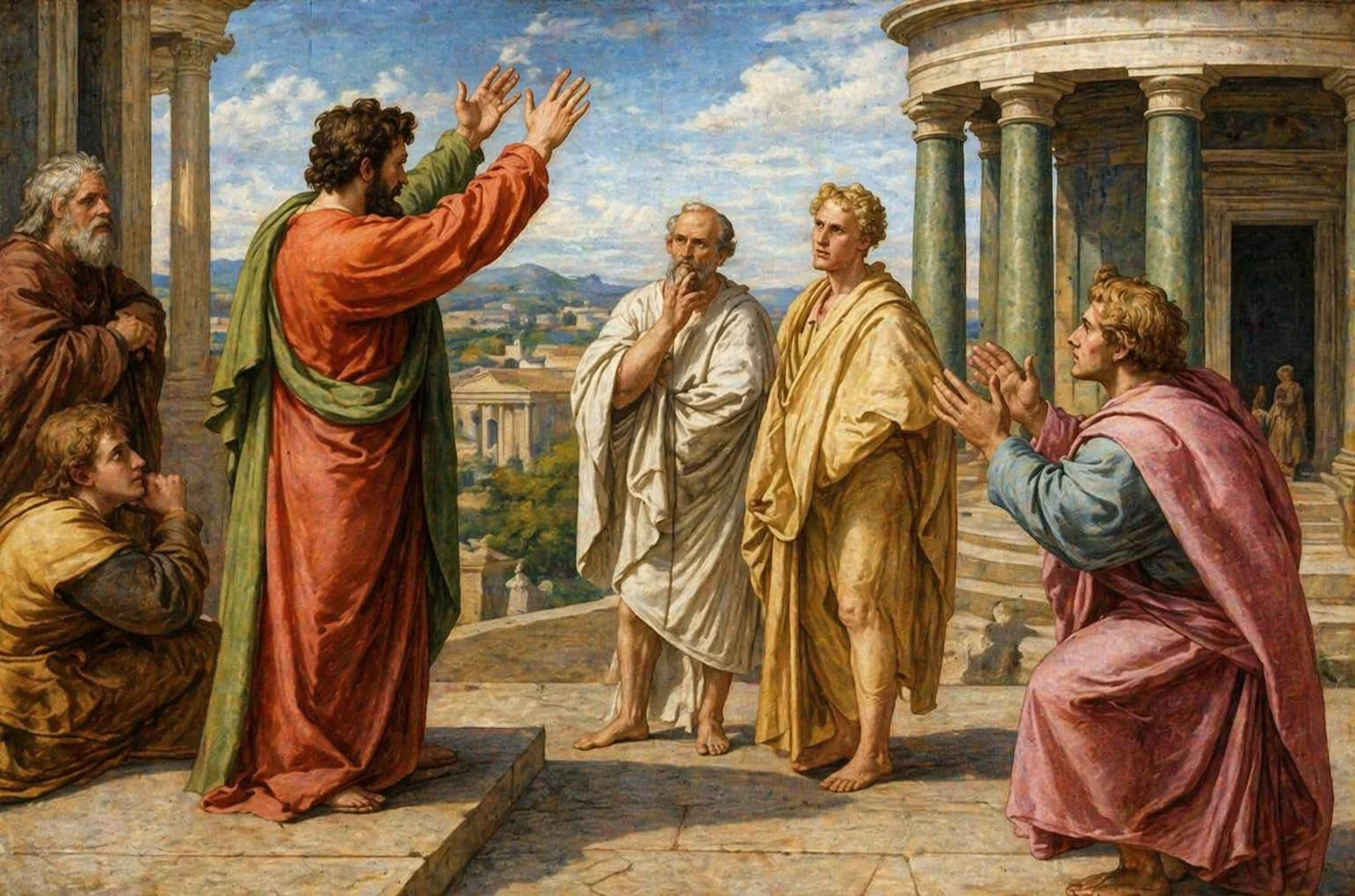 Raphael’s study for St. Paul Preaching in Athens picture 1 of 2