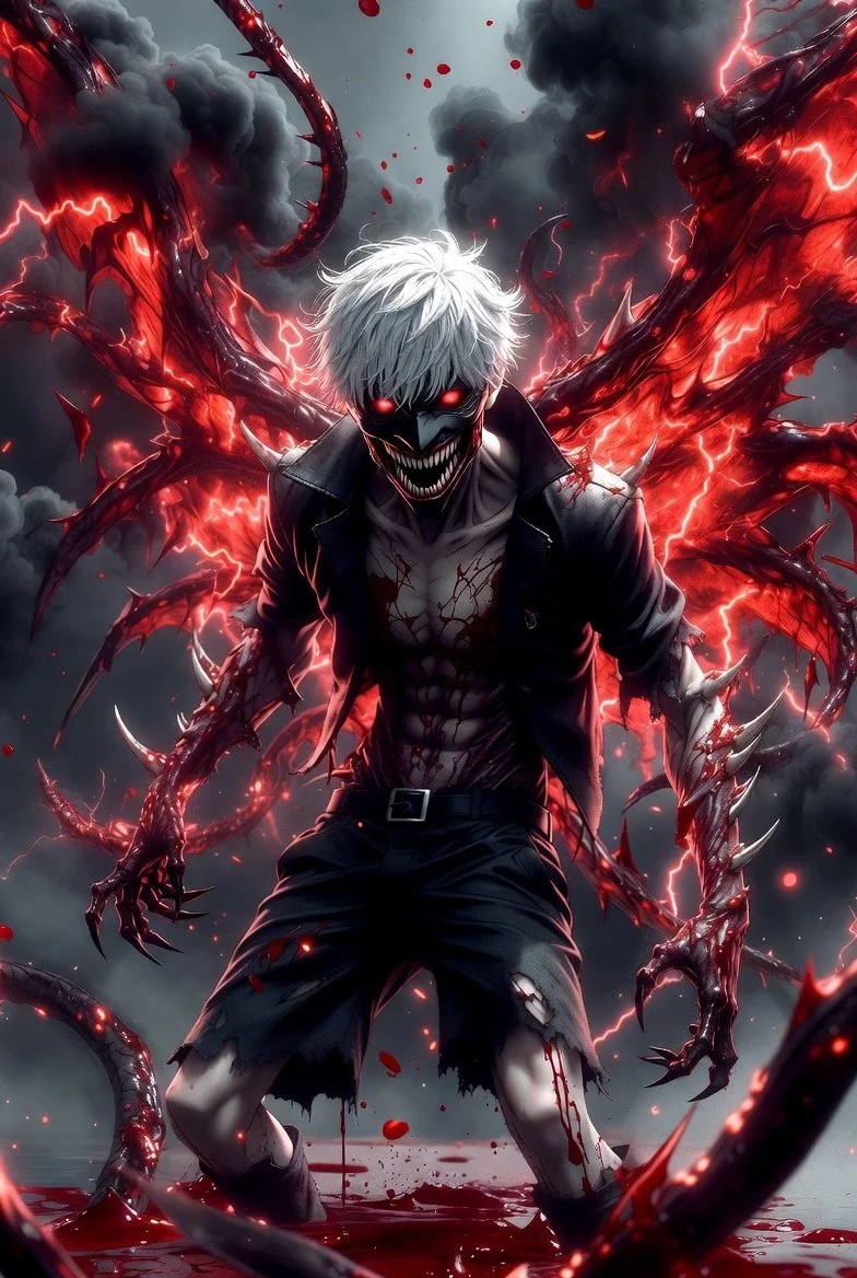 What if Kaneki finally broke and became a TRUE DEMON? picture 1 of 2