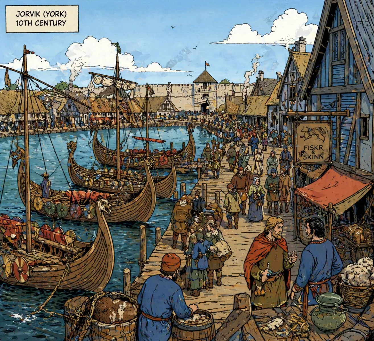 Jorvik (Viking York) at its peak — 10th century picture 1 of 1