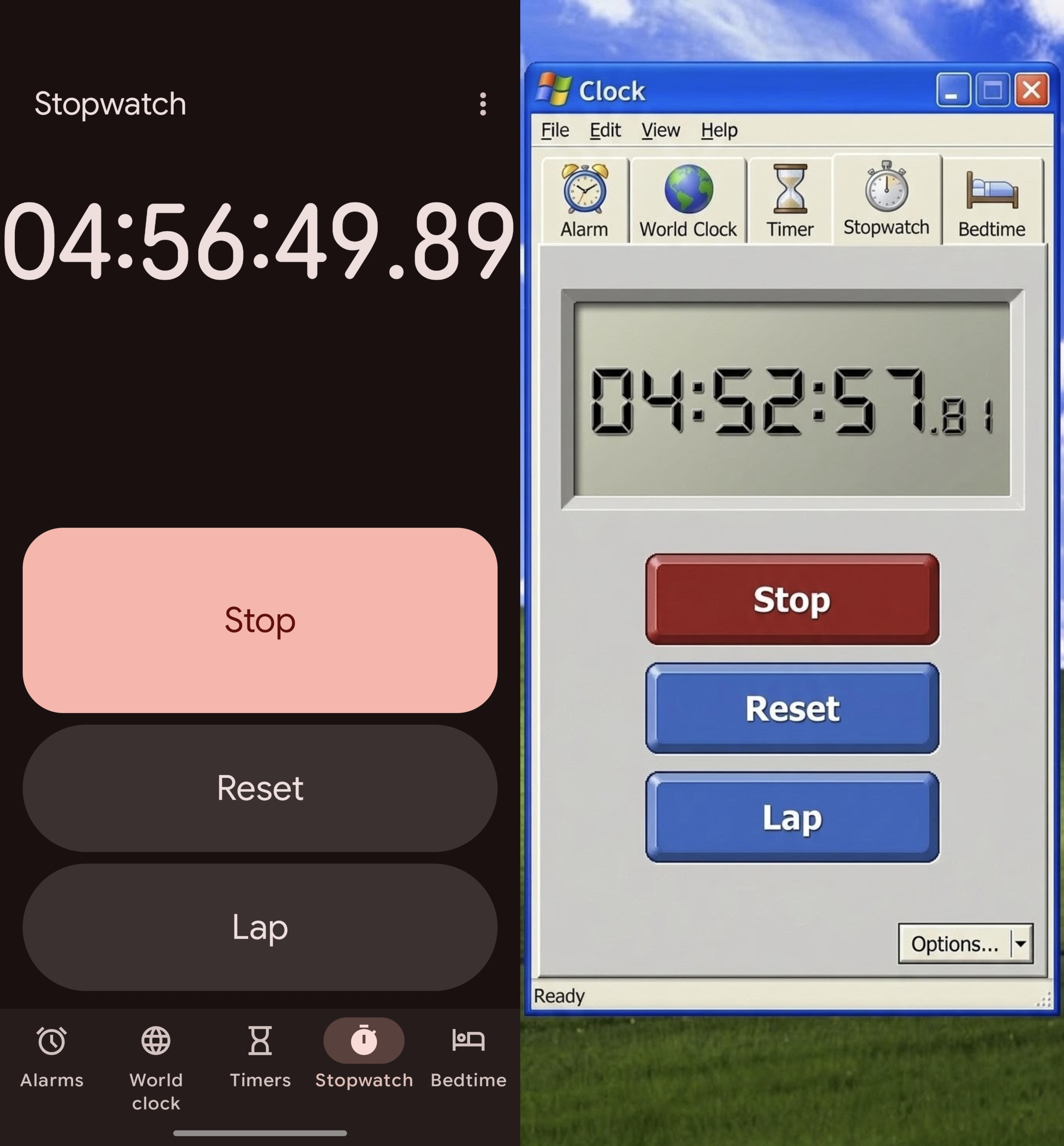 What the Google Clock might have looked like back then on Windows XP picture 1 of 2