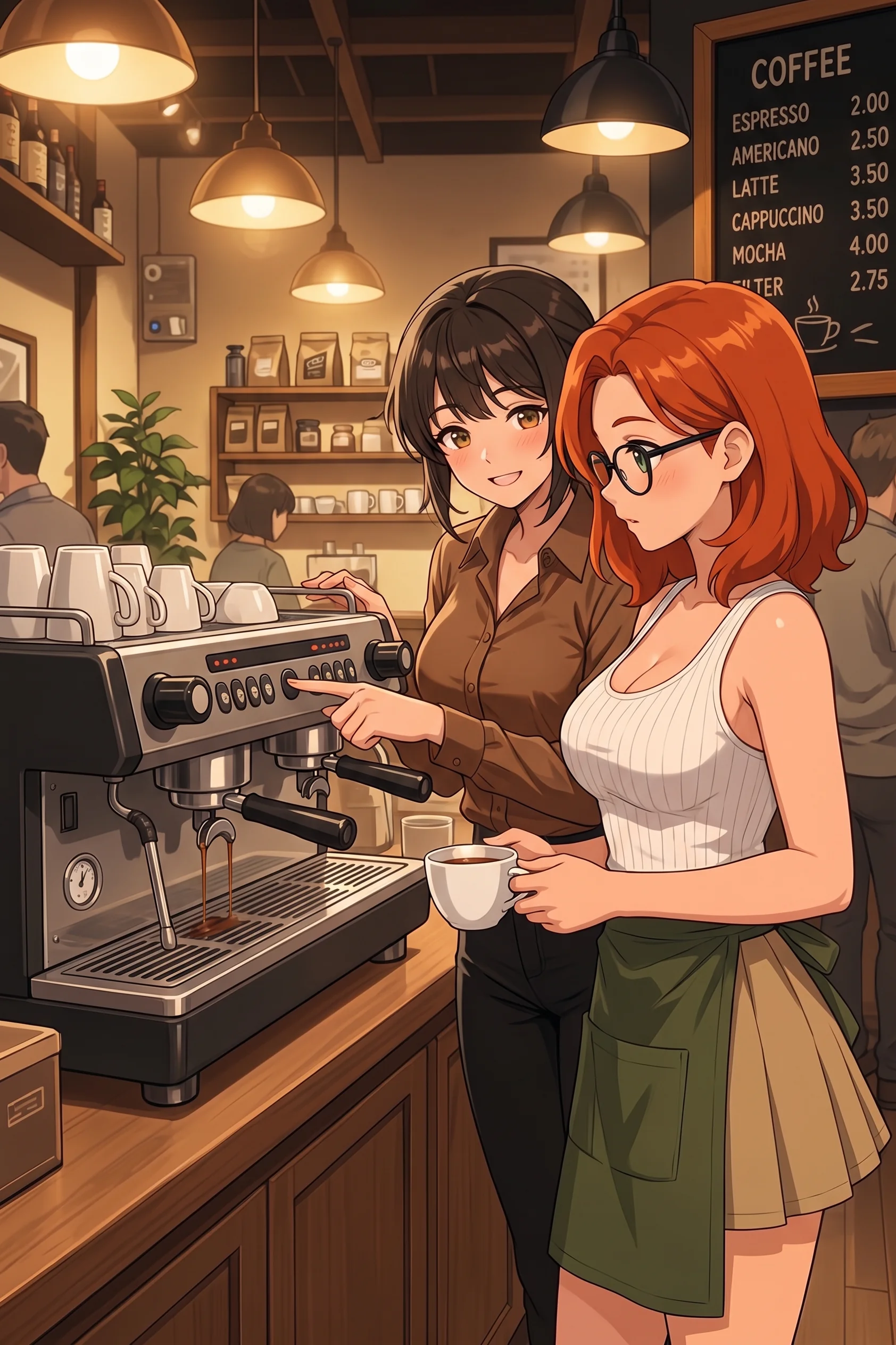 Stacey training a new barista… during peak café chaos ☕💥 picture 1 of 1