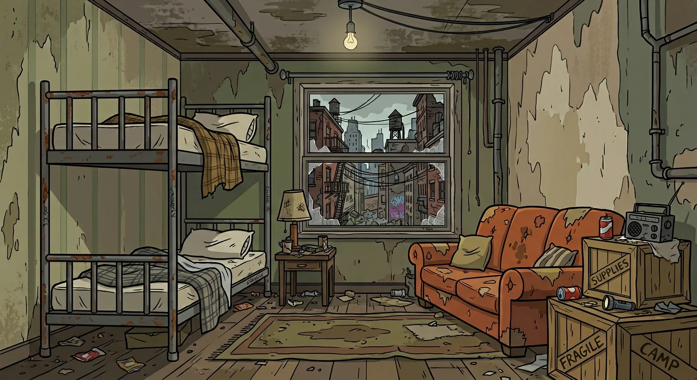 Some apocalyptic city buildings from Adobe Firefly picture 1 of 5