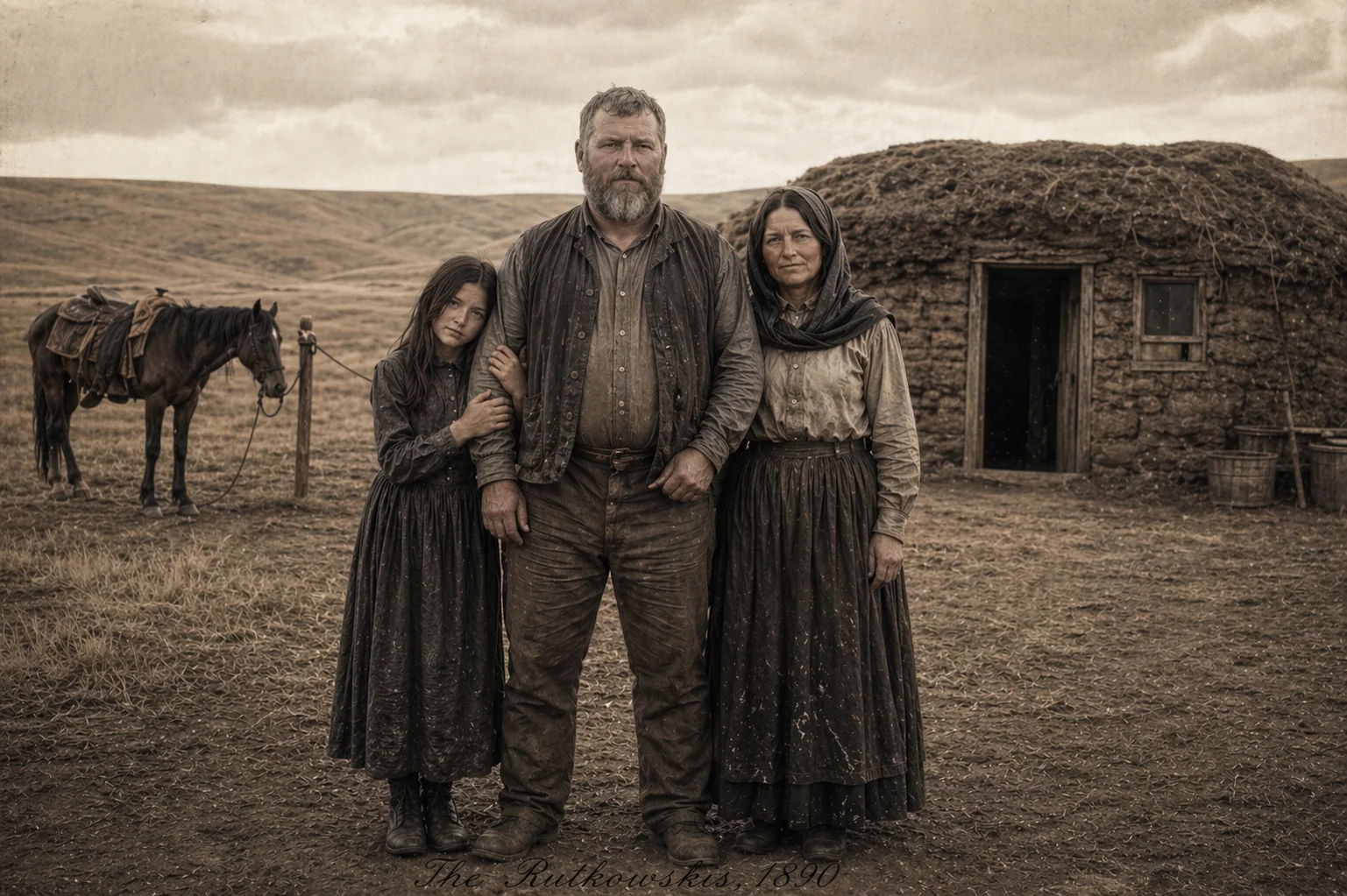 The Rutkowskis, Dakota Territory, 1889 picture 1 of 1