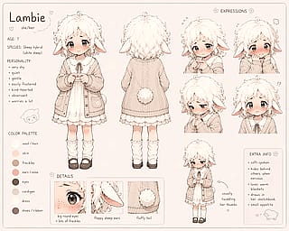 Lambi!!! A cute little ship hybrid oc!!'