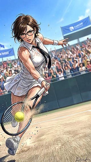 A dusty, explosive forehand shot / Phone Wallpaper Archives'