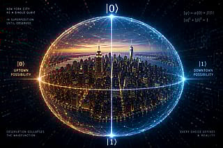 New York as one big qbit'