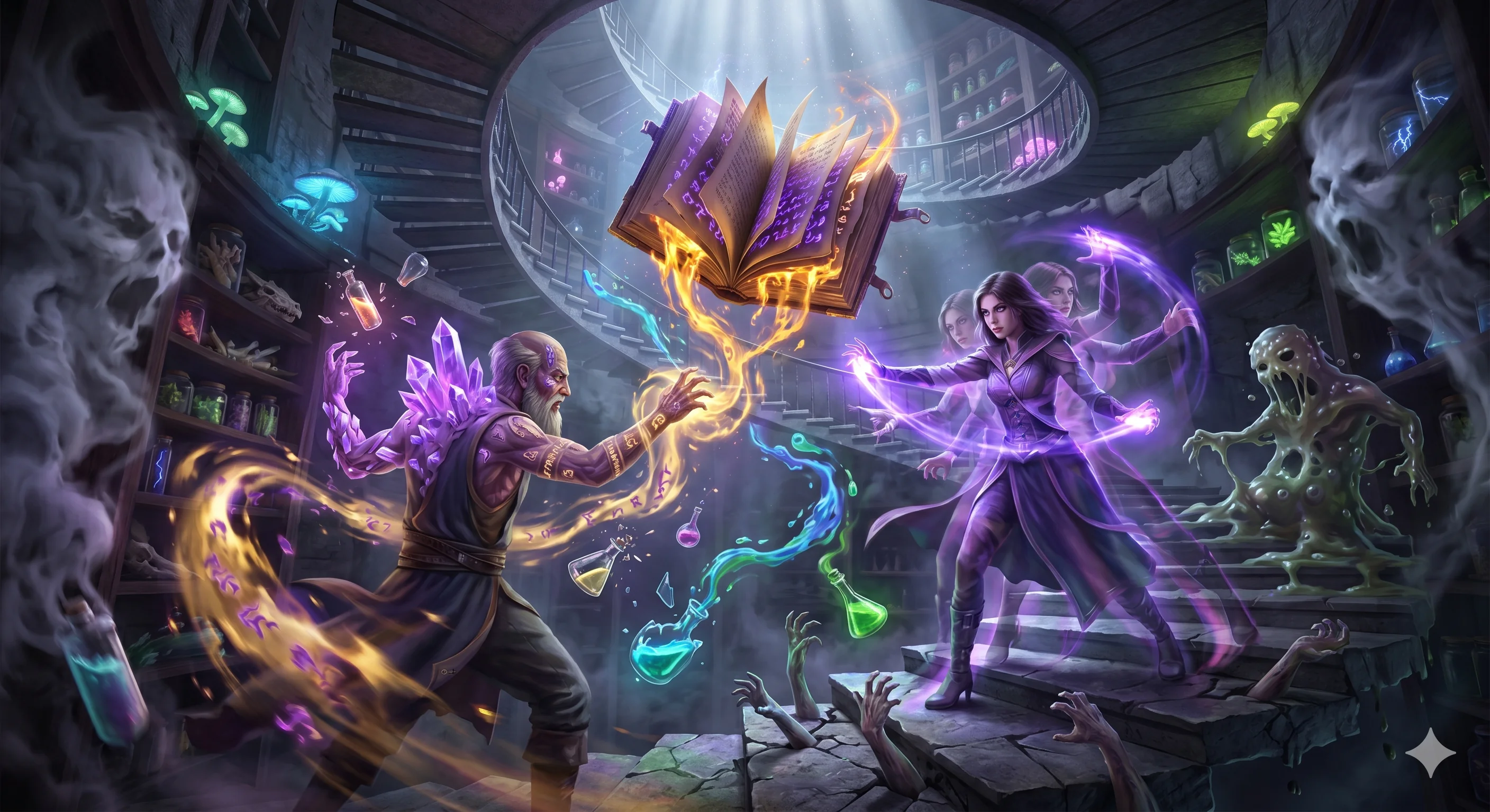 Arcane Clash in the Alchemist's Study picture 1 of 1