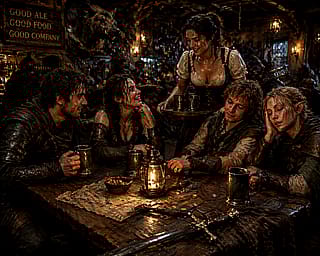 Adventurers Taking A Break'