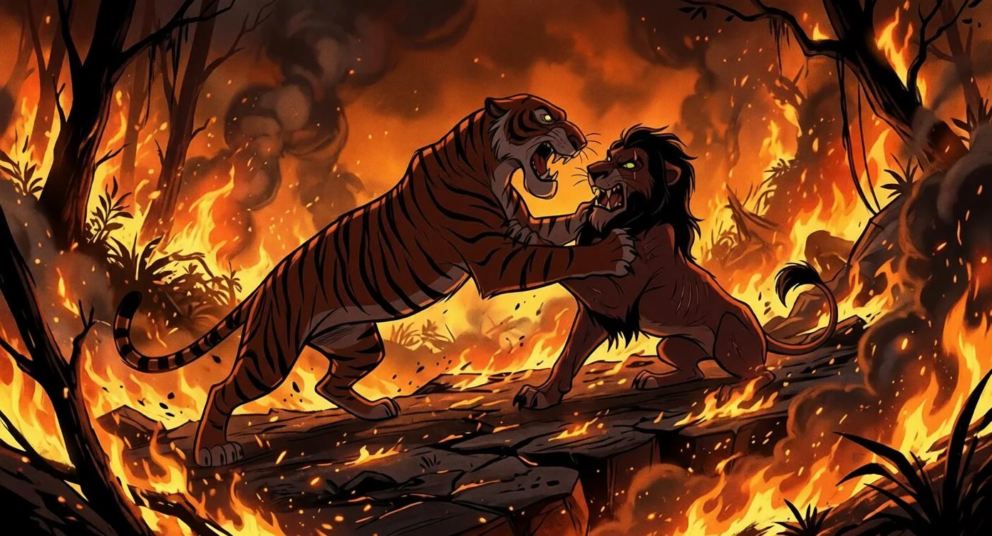 Shere Khan vs Scar - Battle in the Fiery Jungle picture 1 of 1
