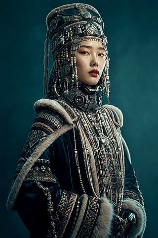 Cyberpunk with an ethnic style'