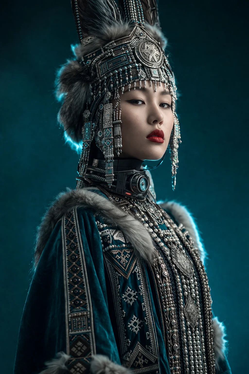 Cyberpunk with an ethnic style picture 2 of 6