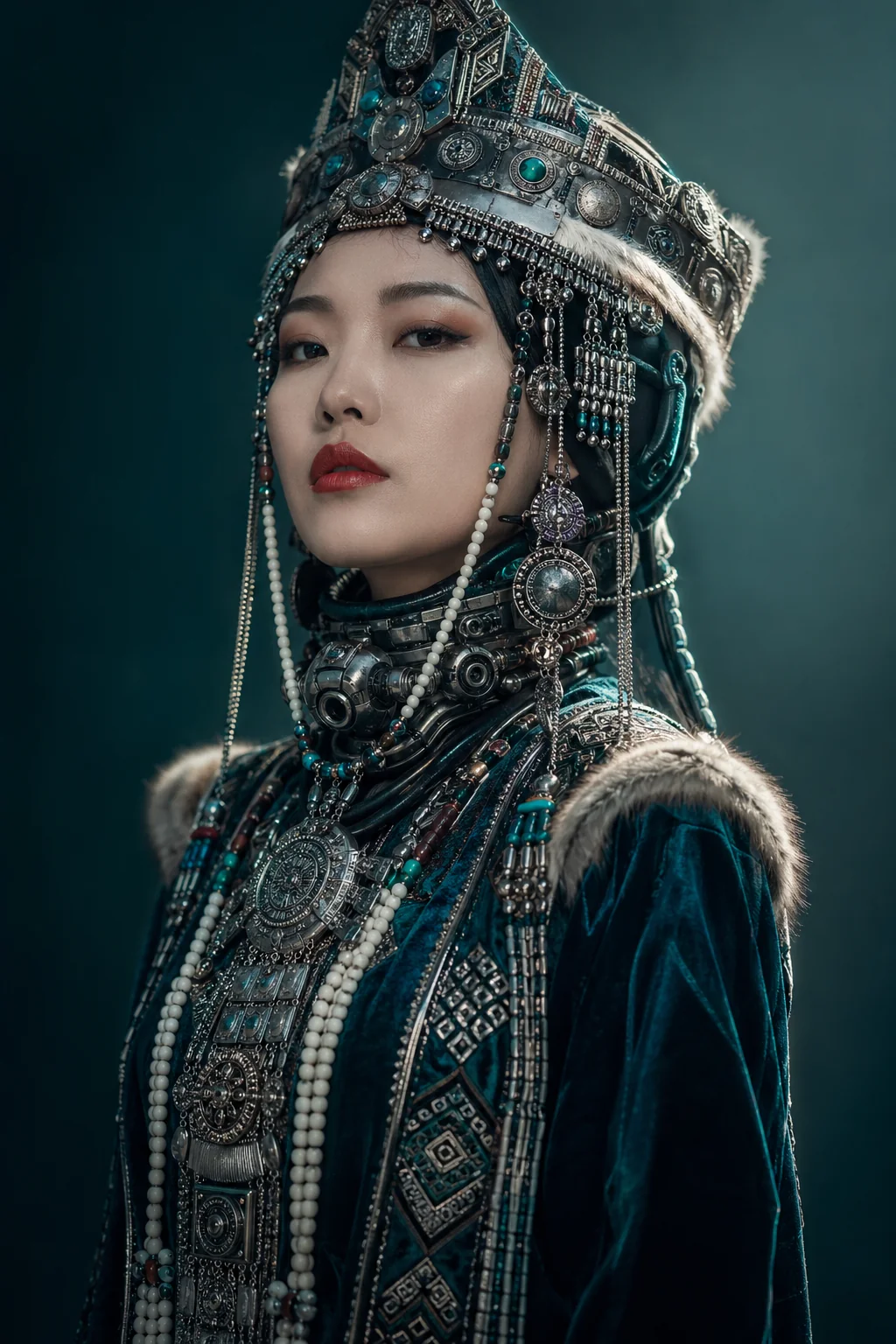 Cyberpunk with an ethnic style picture 3 of 6