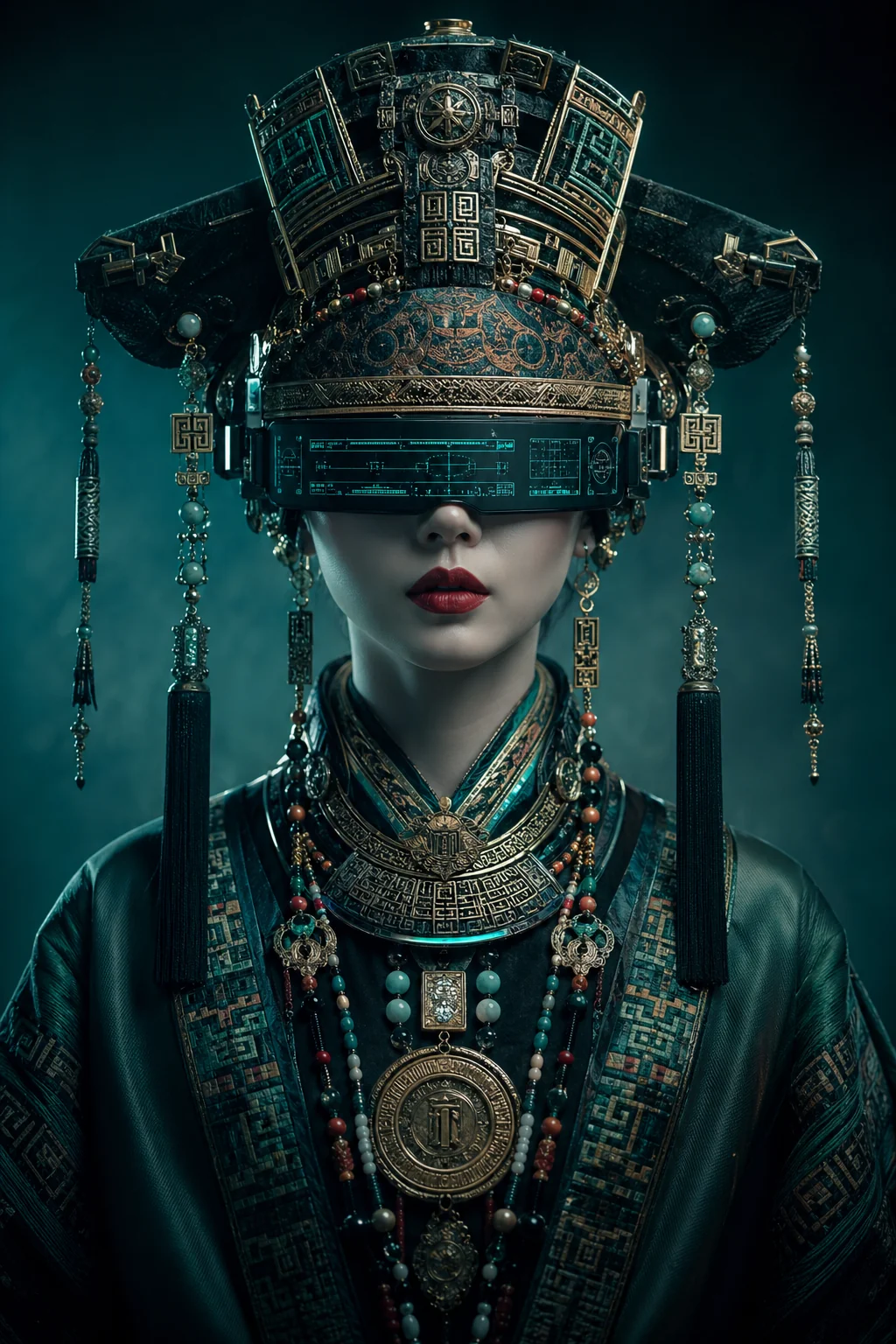 Cyberpunk with an ethnic style picture 5 of 6