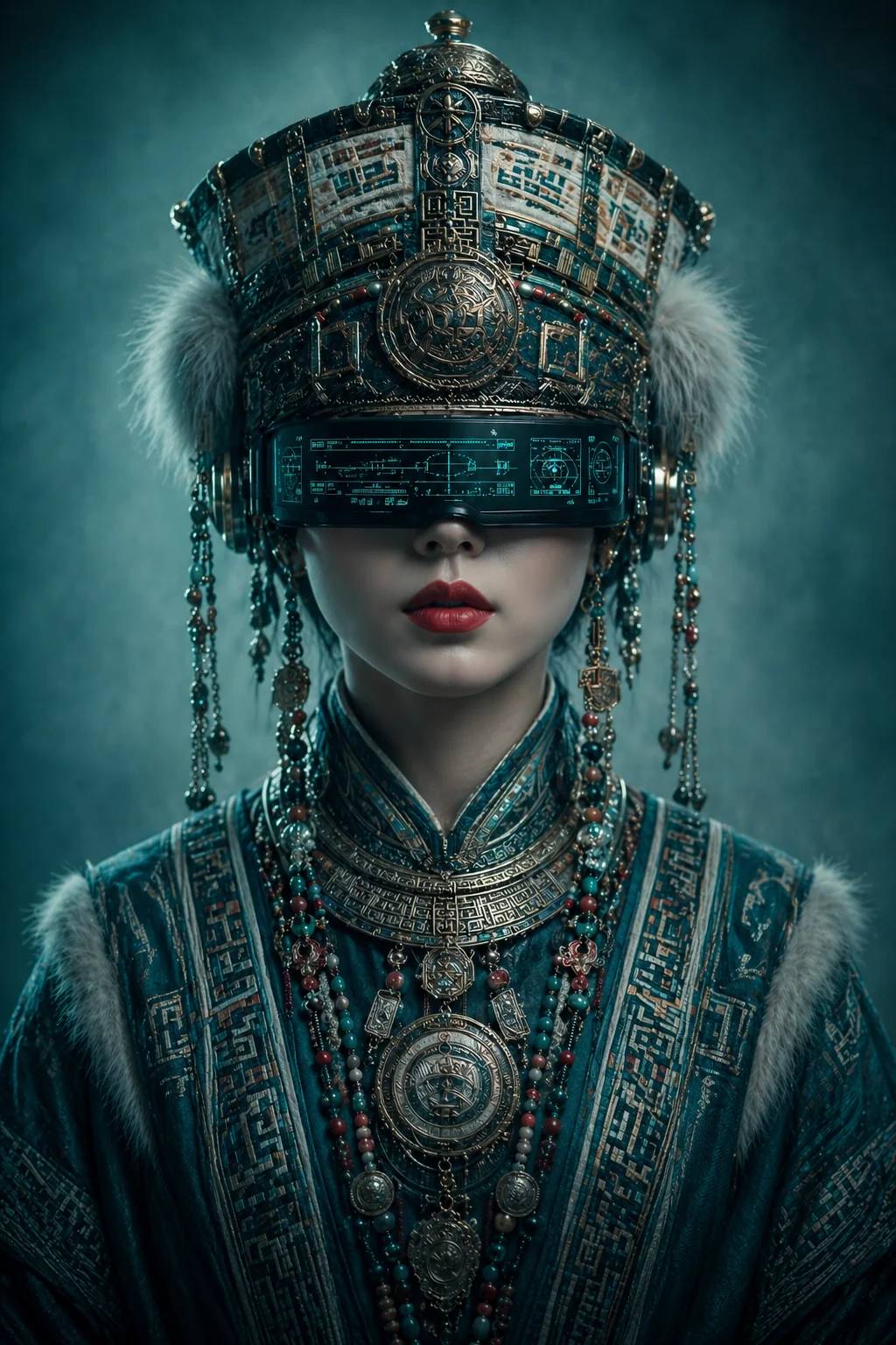 Cyberpunk with an ethnic style picture 6 of 6