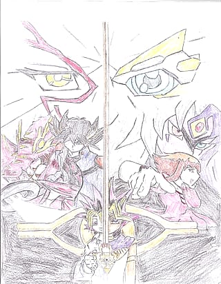 Used a program to color in an old piece of Yugioh artwork I did 16 years ago.'