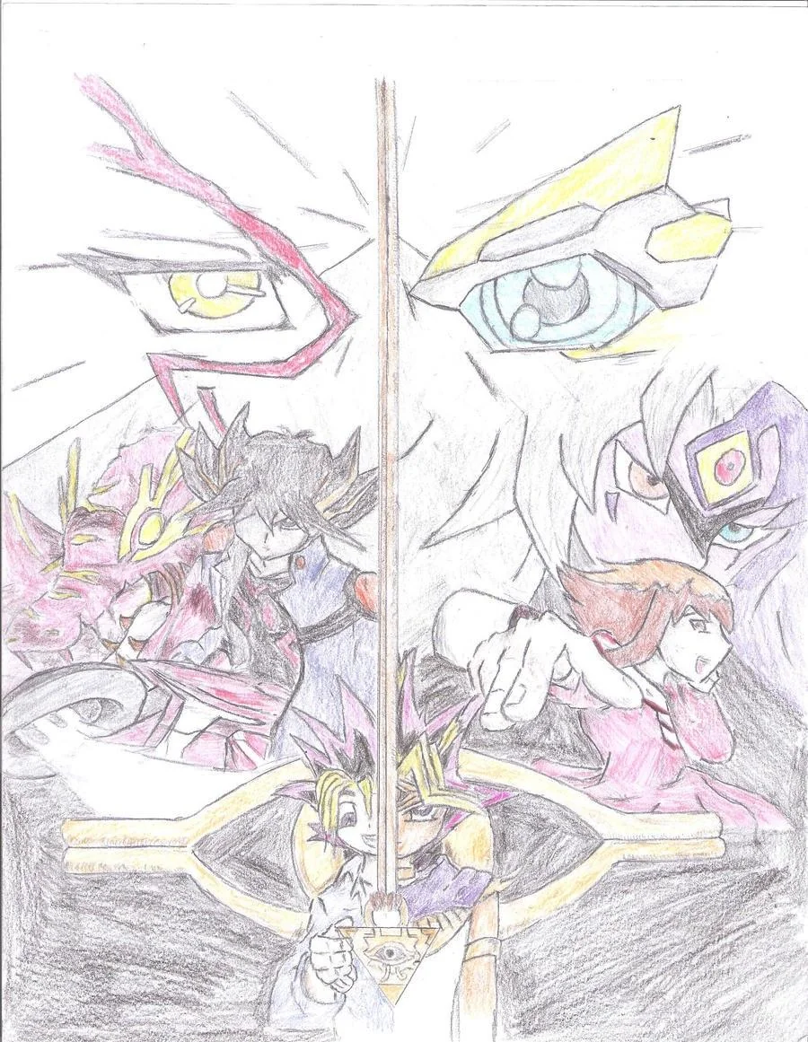 Used a program to color in an old piece of Yugioh artwork I did 16 years ago. picture 1 of 2