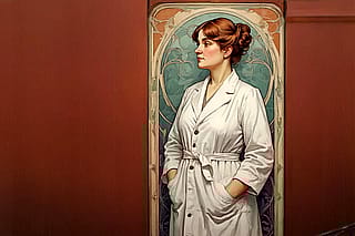 Art Nouveau in a lab coat #9'
