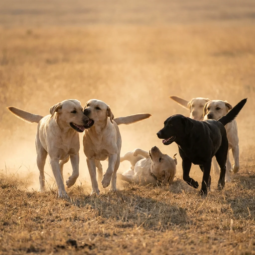 The pack at play picture 2 of 3