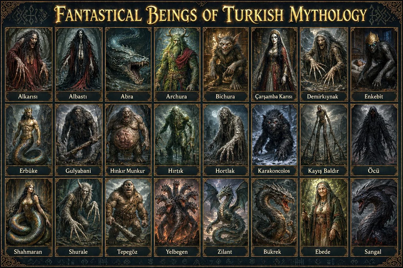 "Fantastical Beings of Turkish Mythology" picture 1 of 1