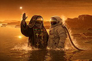 First Baptism on Titan in Liquid Methane'