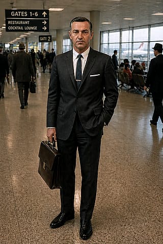 DB Cooper at the airport.'