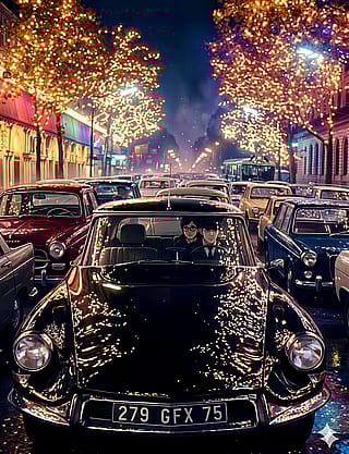 Headed home after work on Paris streets crowded with parked cars'