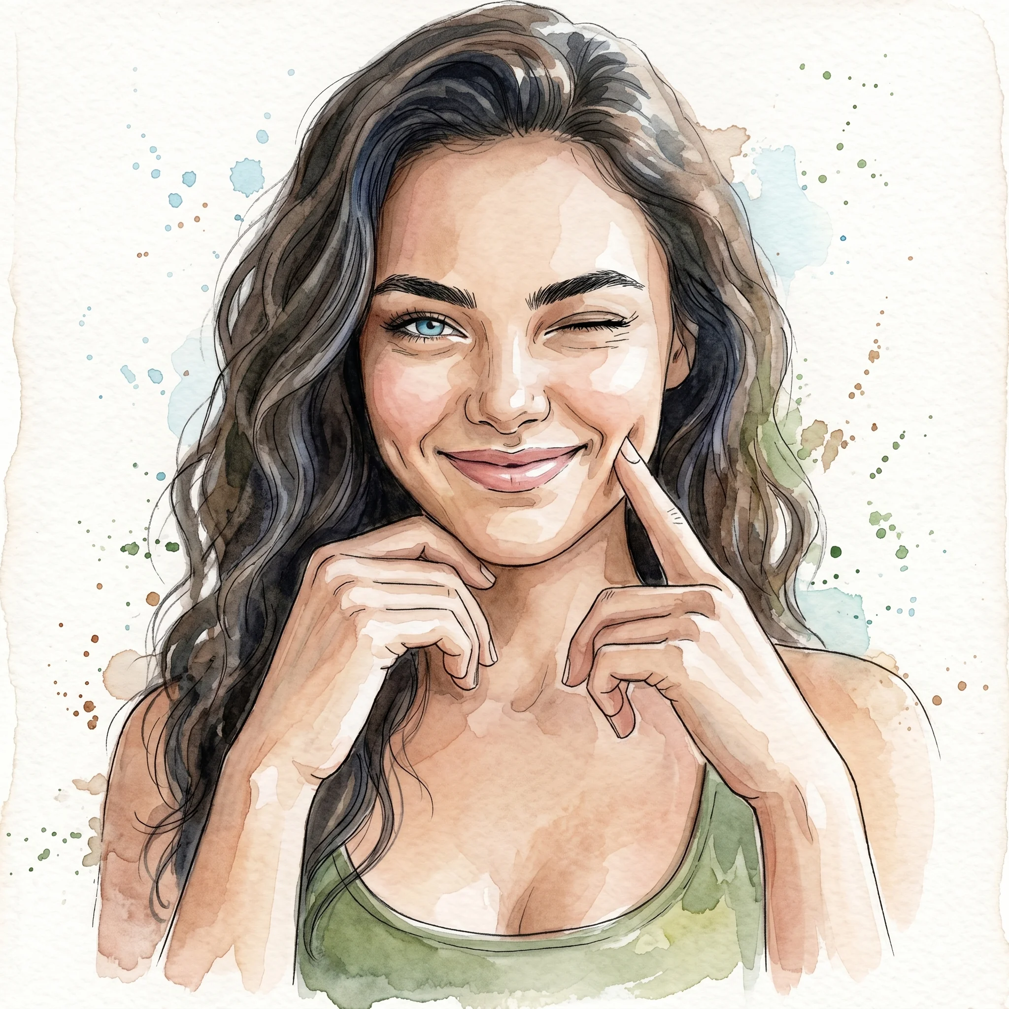 Today I turn Lia's into water color | AI generated picture 2 of 4