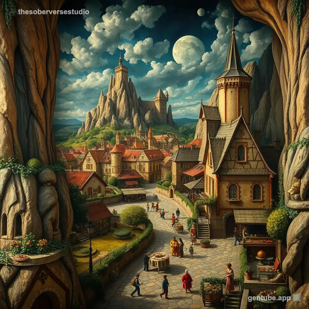🏰 Today's Drop: The Valley Kingdom by thesoberversestudio | Painterly Fantasy picture 1 of 1