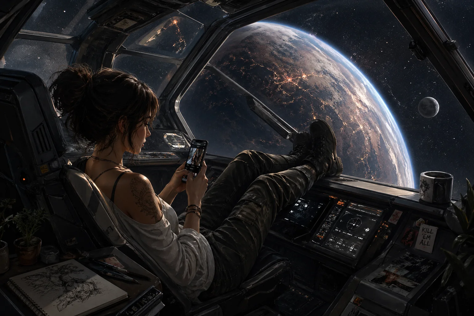 We need to talk about those spooky notes around the starcraft. picture 1 of 1