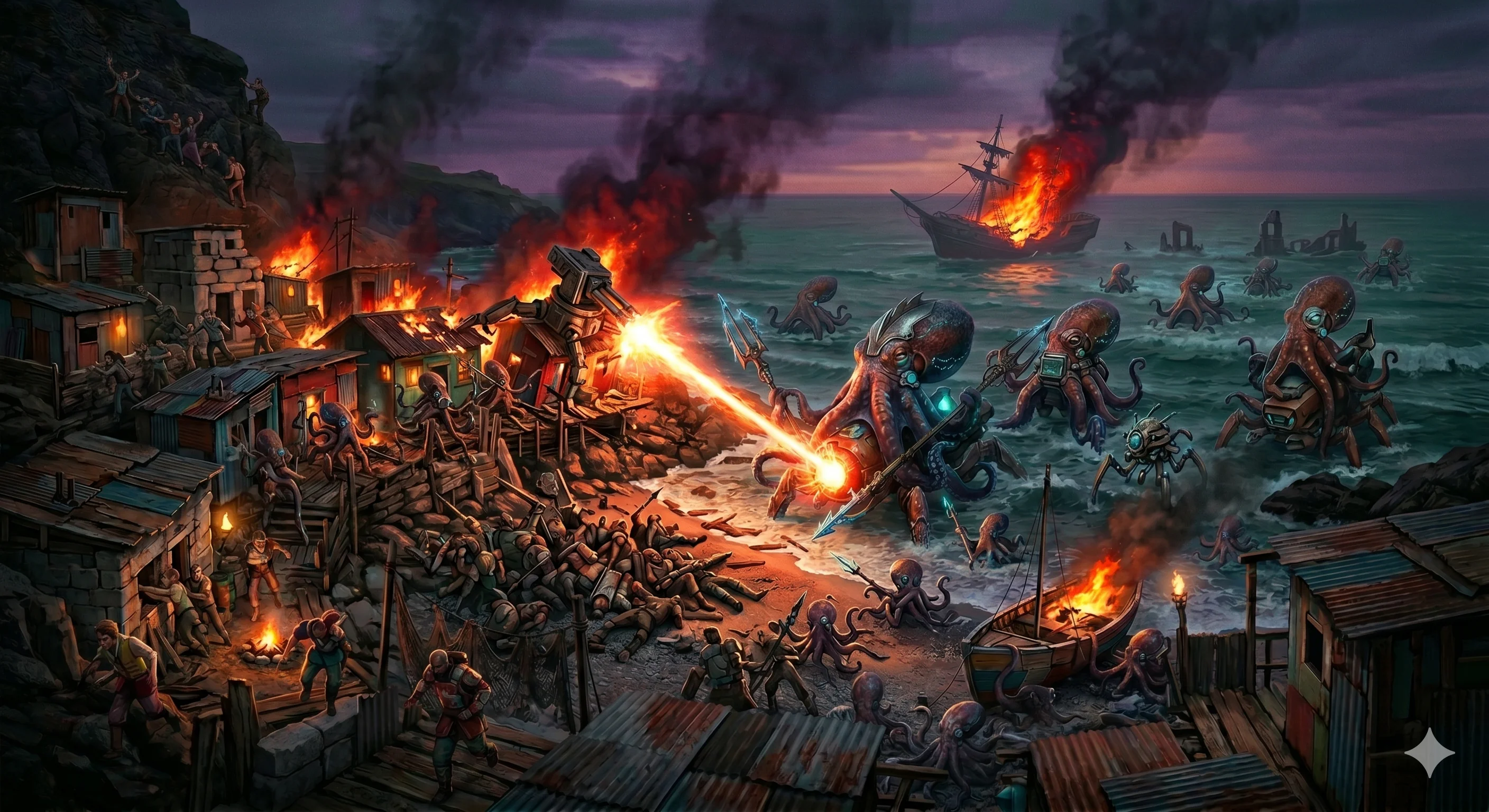 The octopi attack. picture 3 of 4