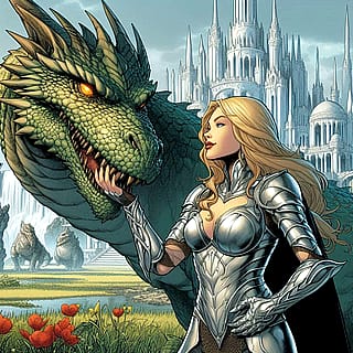 Dragon Rider - Comic Style'